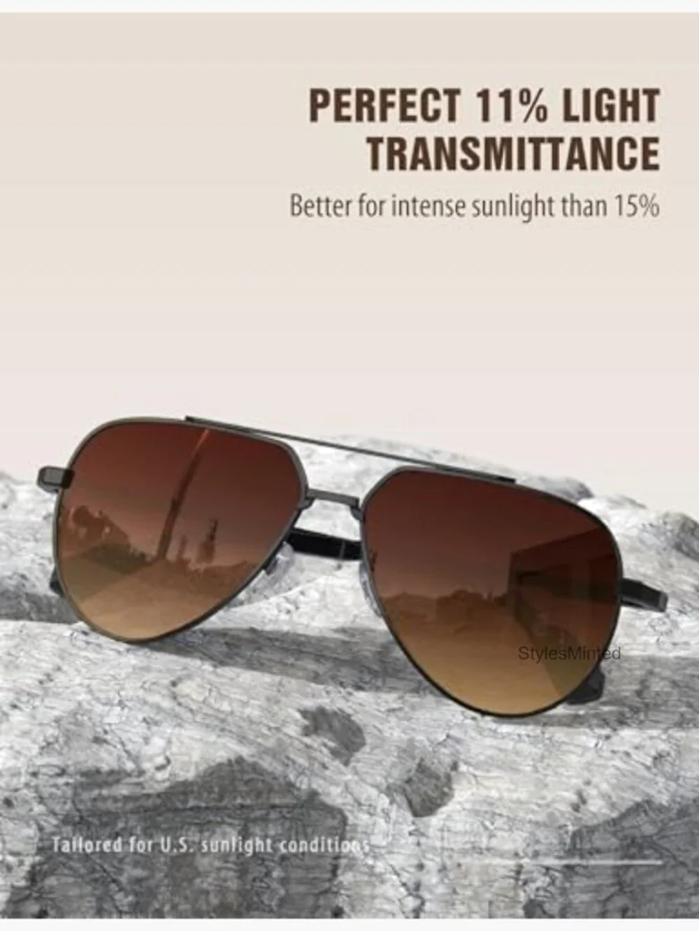 Unisex Polarized Aviator Sunglasses UV400 Protection Driving Pilot